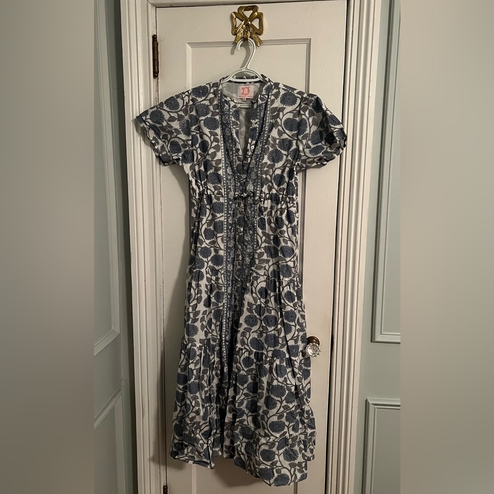 NWOT Victoria Dunn Block Print Dress